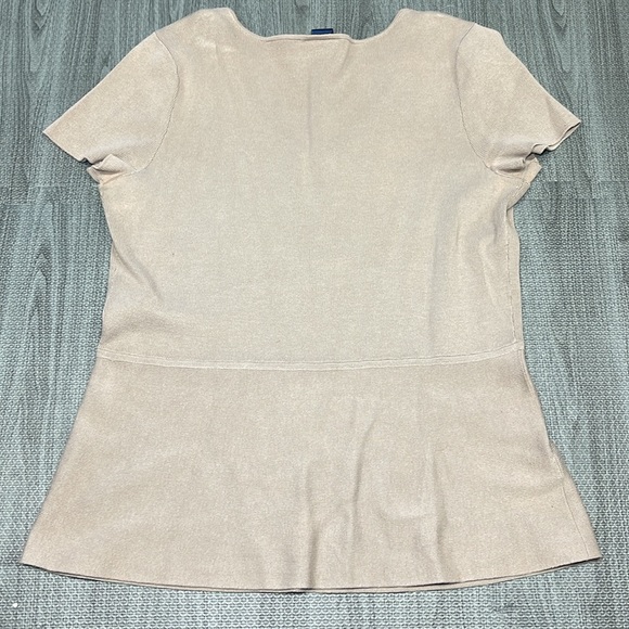 Ann Taylor Short Sleeved Sweater, Brown - Women’s Size M - Picture 2 of 5